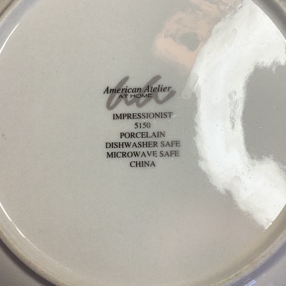 FINAL SALE PRICE American Atelier Impressionist 4 Pc Plate Set - Picture 7 of 7